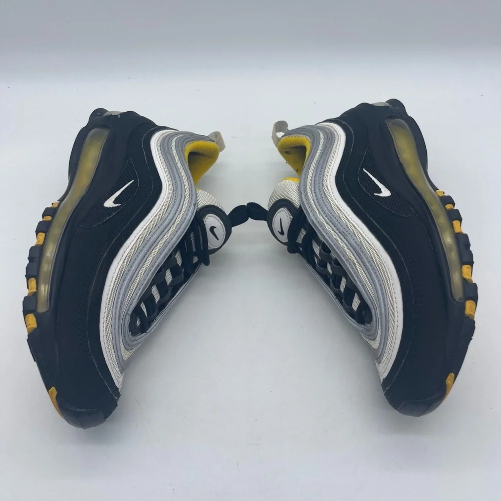 Nike Air Max 97 GS 921522-005 Youth Size 4.5Y Running Shoes Black Yellow Sneaker